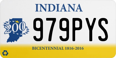 IN license plate 979PYS