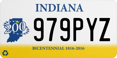 IN license plate 979PYZ