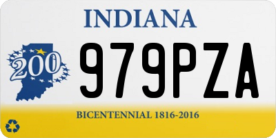 IN license plate 979PZA