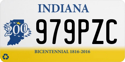 IN license plate 979PZC