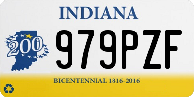 IN license plate 979PZF
