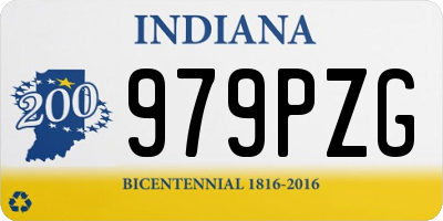 IN license plate 979PZG