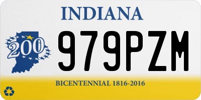 IN license plate 979PZM