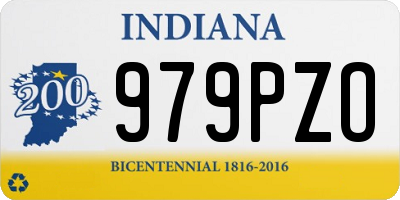 IN license plate 979PZO