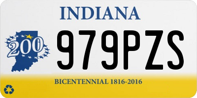 IN license plate 979PZS