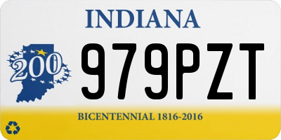 IN license plate 979PZT