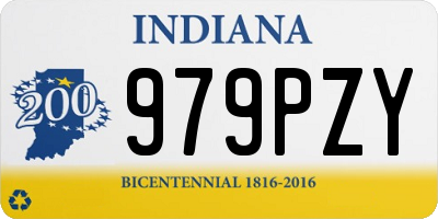 IN license plate 979PZY
