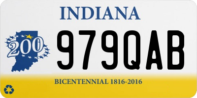 IN license plate 979QAB
