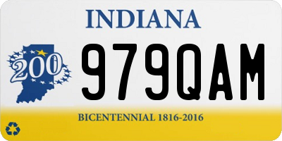 IN license plate 979QAM