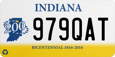 IN license plate 979QAT
