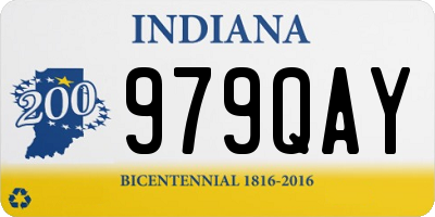 IN license plate 979QAY