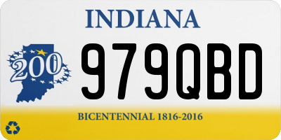 IN license plate 979QBD