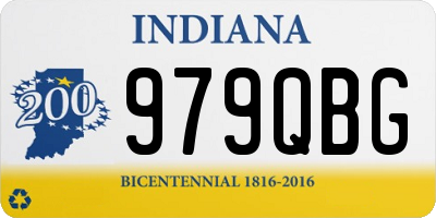 IN license plate 979QBG