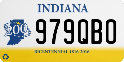 IN license plate 979QBO