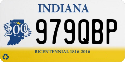 IN license plate 979QBP