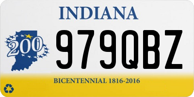 IN license plate 979QBZ