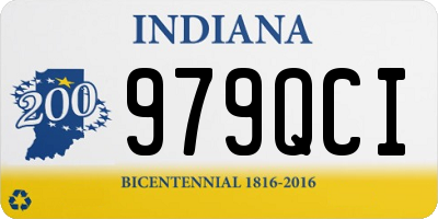 IN license plate 979QCI