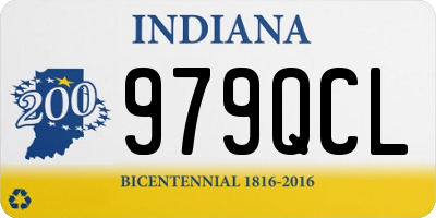 IN license plate 979QCL