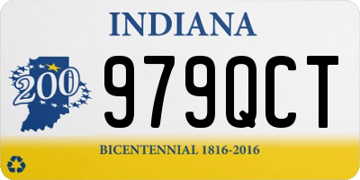 IN license plate 979QCT