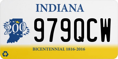 IN license plate 979QCW