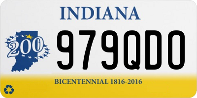 IN license plate 979QDO
