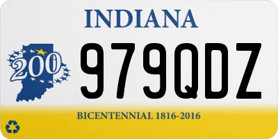 IN license plate 979QDZ