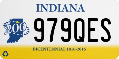 IN license plate 979QES