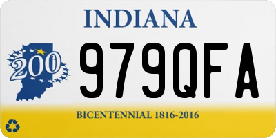 IN license plate 979QFA