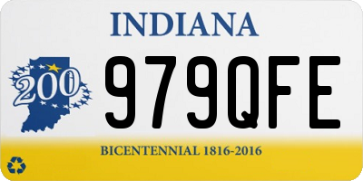 IN license plate 979QFE
