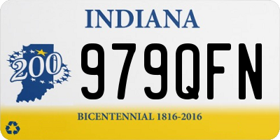 IN license plate 979QFN