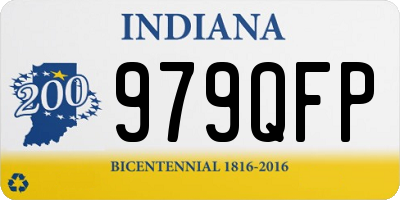 IN license plate 979QFP