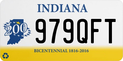 IN license plate 979QFT
