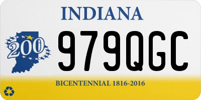IN license plate 979QGC