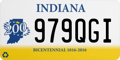 IN license plate 979QGI