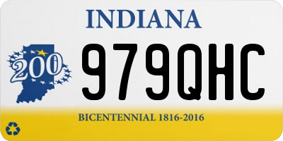 IN license plate 979QHC