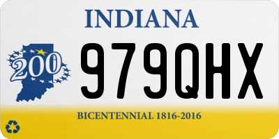 IN license plate 979QHX