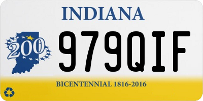 IN license plate 979QIF