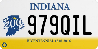 IN license plate 979QIL