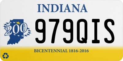 IN license plate 979QIS