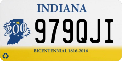 IN license plate 979QJI