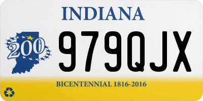 IN license plate 979QJX