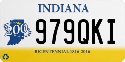 IN license plate 979QKI