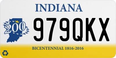 IN license plate 979QKX