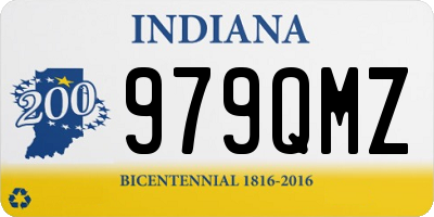 IN license plate 979QMZ