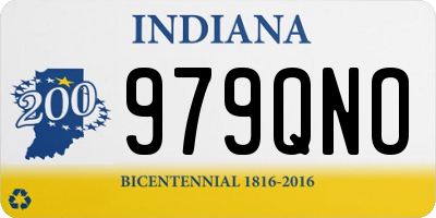 IN license plate 979QNO