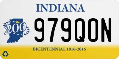 IN license plate 979QON