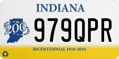 IN license plate 979QPR