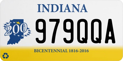 IN license plate 979QQA