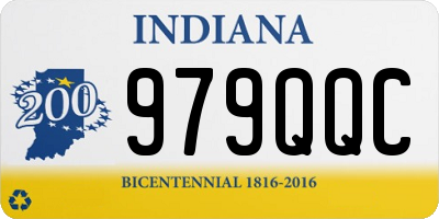 IN license plate 979QQC