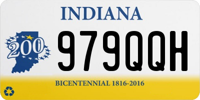 IN license plate 979QQH